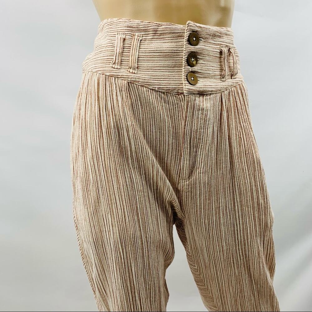 Free People High Waisted Striped Cotton Crop - Picture 5 of 10